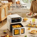 Nồi chiên không dầu Bear AF-4H15J - Giảm 80% chất béo dư thừa - Ảnh 5