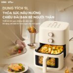 Nồi chiên không dầu Bear 5L AF-5H15I52 - Cửa kính rộng dễ quan sát - Ảnh 7
