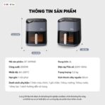 Nồi chiên không dầu Bear 6L AF-5H19I45 - Công nghệ bù ẩm - Ảnh 2