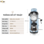 Máy pha cà phê Bear CF-B02V1 - Espresso đậm đà trong tích tắc - Ảnh 6