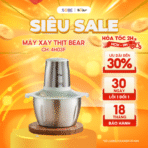 Máy xay thịt Bear 1.8L CH-4H03F - Bền bỉ, xay nhuyễn thịt rau củ - Ảnh 2