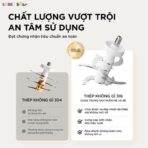 Máy xay ăn dặm Bear 0.3L CH-5H02D24 - Xay siêu mịn chỉ 8 giây - Ảnh 4