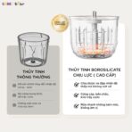 Máy xay ăn dặm Bear 0.3L CH-5H02D24 - Xay siêu mịn chỉ 8 giây - Ảnh 3