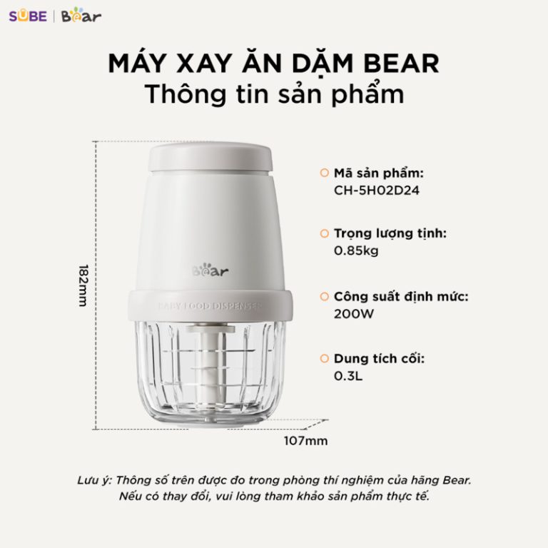 Máy xay ăn dặm Bear