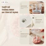 Máy xay thịt Bear 1.8L CH-5H03P36 - Xay nhuyễn mịn chỉ trong 6s - Ảnh 3