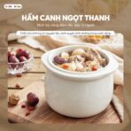 Nồi nấu chậm Bear 0.8L DDZ-A08T8 - Hầm cách thủy giữ 100% vitamin - Ảnh 6