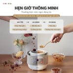 Nồi nấu chậm Bear 0.8L DDZ-A08T8 - Hầm cách thủy giữ 100% vitamin - Ảnh 5