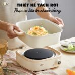 Nồi lẩu Bear 4L DHG-C40M1 - Lòng nồi đáy phẳng đa năng tiện lợi - Ảnh 6