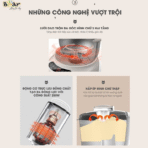 Máy trộn bột Bear 7L DM-B70V1 - Lưỡi dao S-shape nhào bột mịn - Ảnh 11