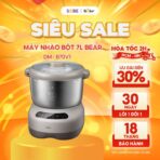 Máy trộn bột Bear 7L DM-B70V1 - Lưỡi dao S-shape nhào bột mịn - Ảnh 9