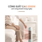 Quạt sưởi gốm Bear DNQ-C20B1 - Góc tỏa ấm 90 độ, không khô da - Ảnh 7