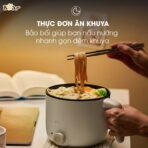 Nồi lẩu mini Bear 1.2L DRG-C12K1 - cho người độc thân - Ảnh 6