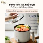 Nồi lẩu mini Bear 1.2L DRG-C12K1 - cho người độc thân - Ảnh 5