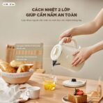 Ấm đun nước Bear 1.5L EB-5H15D - Lòng Inox 304 nguyên khối bền - Ảnh 4