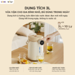 Bình thuỷ điện Bear 3L EWB-5H30C60 - Sẵn nước nóng pha trà sữa - Ảnh 10