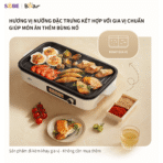 Bếp nướng điện Bear GR-4H15C - Tiệc BBQ gia đình không khói bụi - Ảnh 5
