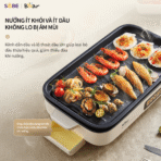 Bếp nướng điện Bear GR-4H15C - Tiệc BBQ gia đình không khói bụi - Ảnh 12