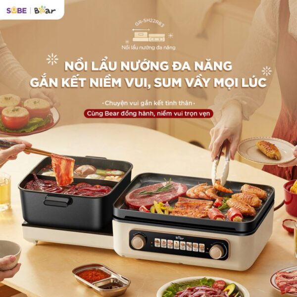 Nồi lẩu nướng Bear