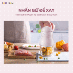 Máy xay ăn dặm Bear GR-B03V8 - 8 lưỡi dao xay nhuyễn mọi món - Ảnh 8