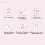 Máy xay ăn dặm Bear GR-B03V8 - 8 lưỡi dao xay nhuyễn mọi món - Ảnh 6