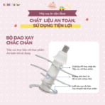 Máy xay ăn dặm Bear GR-B03V8 - 8 lưỡi dao xay nhuyễn mọi món - Ảnh 10