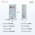 Tủ sấy quần áo Bear HGJ-D12D5 - Khử mùi ẩm mốc, giữ vải mềm - Ảnh 2