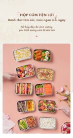 Hộp cơm điện Bear 1.2L LB-4H12C - Thiết kế mini như túi xách - Ảnh 14