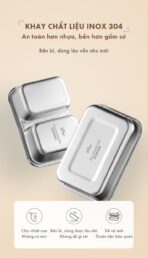 Hộp cơm điện Bear 1.2L LB-4H12C - Thiết kế mini như túi xách - Ảnh 13