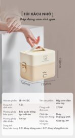Hộp cơm điện Bear 1.2L LB-4H12C - Thiết kế mini như túi xách - Ảnh 9