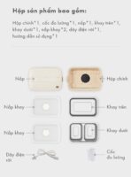 Hộp cơm điện Bear 1.2L LB-4H12C - Thiết kế mini như túi xách - Ảnh 8