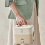 Hộp cơm điện Bear 1.2L LB-4H12C - Thiết kế mini như túi xách - Ảnh 4