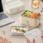 Hộp cơm điện Bear 1.2L LB-4H12C - Thiết kế mini như túi xách - Ảnh 3