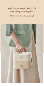 Hộp cơm điện Bear 1.2L LB-4H12C - Thiết kế mini như túi xách - Ảnh 21