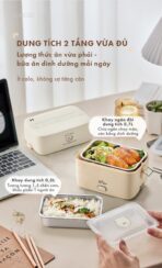 Hộp cơm điện Bear 1.2L LB-4H12C - Thiết kế mini như túi xách - Ảnh 20