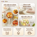 Nồi nấu điện đa năng Bear MC-4H16F - Ảnh 2