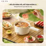 Nồi điện đa năng Bear MC-4H16G - Chiên nấu đa năng cho sinh viên - Ảnh 10
