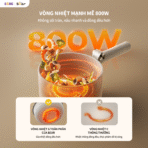 Nồi điện đa năng Bear MC-4H16G - Chiên nấu đa năng cho sinh viên - Ảnh 8