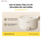 Nồi điện đa năng Bear MC-4H16G - Chiên nấu đa năng cho sinh viên - Ảnh 4