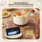 Nồi điện đa năng Bear MC-4H16G - Chiên nấu đa năng cho sinh viên - Ảnh 12