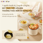 Nồi điện đa năng Bear MC-4H16H - Nhỏ gọn, chuẩn bị bữa ăn nhanh - Ảnh 9
