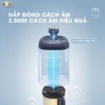 Máy làm sữa hạt Bear 1.5L PBJ-B06S2 - Nắp cách âm, vận hành êm - Ảnh 11