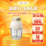 Máy xay ăn dặm Bear QSJ-D02Q1 - Xay nhuyễn thực phẩm trong 15s - Ảnh 20