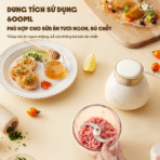 Máy xay ăn dặm Bear QSJ-D02Q1 - Xay nhuyễn thực phẩm trong 15s - Ảnh 6