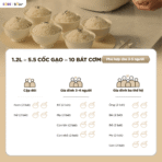 Nồi cơm điện Bear 1.2L RC-5H30O12 - Lòng nồi Inox 316L cao cấp - Ảnh 11