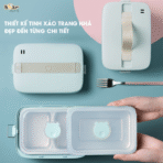 Hộp cơm Bear 2 tầng SB-HC12L - Hâm nóng trực tiếp tại văn phòng - Ảnh 5