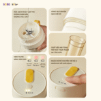 Máy xay sinh tố Bear SB-MX04K - Hoàn thành xay nấu nhanh gọn - Ảnh 3