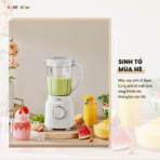 Máy xay sinh tố Bear SB-MX15L - Động cơ mạnh, xay nhuyễn trái cây - Ảnh 4