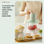 Máy xay thịt Bear 1.8L SB-MX20A - Cối thủy tinh xay hạt cứng mạnh - Ảnh 2