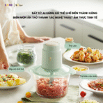 Máy xay thịt Bear 1.8L SB-MX20A - Cối thủy tinh xay hạt cứng mạnh - Ảnh 11