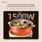 Nồi lẩu Bear 5L SB-NL05F - Nước sôi mạnh chỉ sau 10 phút - Ảnh 14